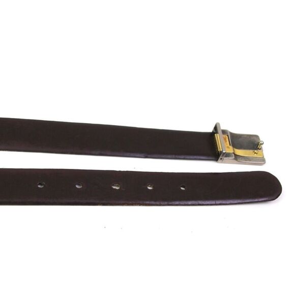 Yves Saint Laurent BLACK GENUINE LEATHER 1"Wd DRESS CASUAL MEN'S BELT Sz 32 (B90 - Picture 11 of 11